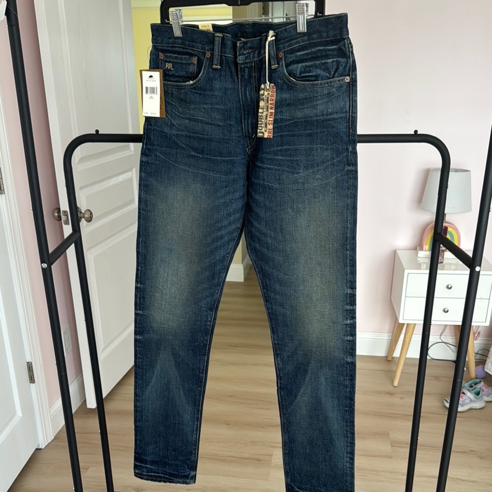 Ralph Lauren Blue Slim Jeans with Rich Indigo Hue